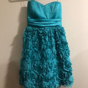 Strapless Floral Dress